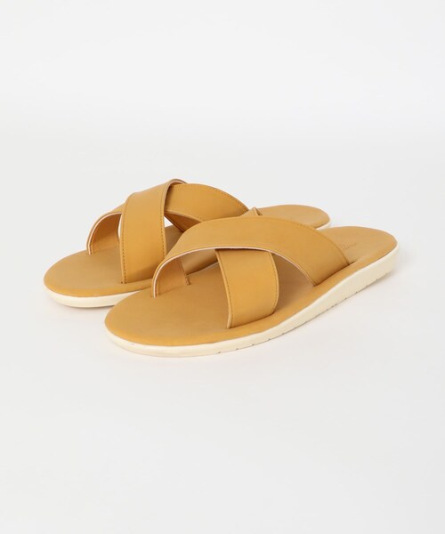 ITEMS URBANRESEARCH（アイテムズ アーバンリサーチ）の「エコレザークロスサンダル（サンダル・メンズ・BEG/BLK/GRY/CML・26.5/27.5）」の20枚目の写真