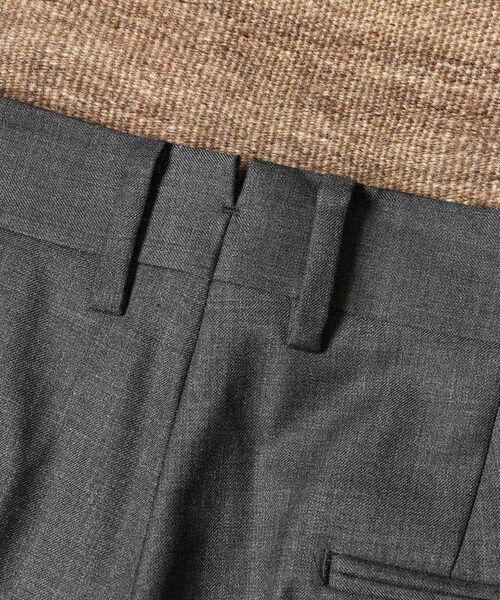ADAM ET ROPE'（アダムエロペ）の「【WILD LIFE TAILOR】ウーステッド ワイド ストレート スラックス（スラックス・メンズ・ブラック/チャコール/ネイビー・L/M）」の17枚目の写真