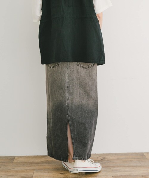 ITEMS URBANRESEARCH（アイテムズ アーバンリサーチ）の「ダブルウエストデニムスカート（デニムスカート・レディース・BLU/BLK・FREE）」の5枚目の写真