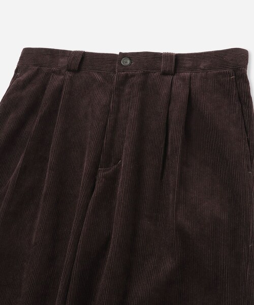 Saturdays NYC（サタデーズ ニューヨークシティ ）の「George Corduroy Wide Two Tuck Pants（その他パンツ・レディース・ダークブラウン・L/M/S/XL/XS）」の9枚目の写真