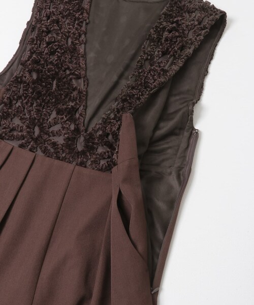 URBAN RESEARCH ROSSO（アーバンリサーチロッソ）の「F by ROSSO　モールレース切替オールインワン（サロペット/オーバーオール・レディース・BROWN/BLACK・36/38）」の20枚目の写真