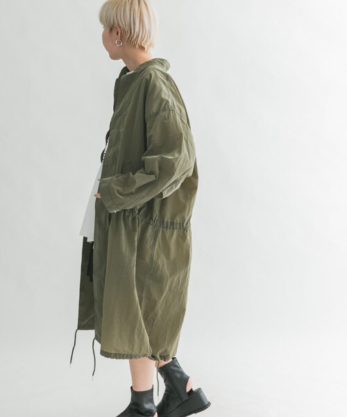 KBF（ケイビーエフ）の「ナイロンモッズコート（モッズコート・レディース・OFF/D.KHAKI・one）」の21枚目の写真
