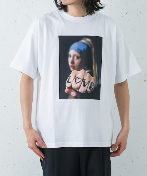 アーバンリサーチ THE FOUND GIRL WITH A LOVE Tシャツ アーバンリサーチがアーティストの高岡周策が手掛ける「THE FOUND.」と