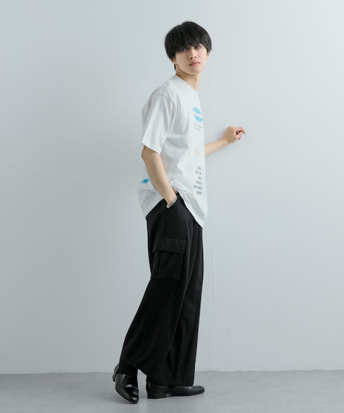 SENSE OF PLACE by URBAN RESEARCH（センスオブプレイスバイアーバンリサーチ）の「ロゴグラフィックTシャツ(5分袖) A（Tシャツ/カットソー・メンズ・WHITE/BLACK/ROYAL BLUE・M/L）」の15枚目の写真