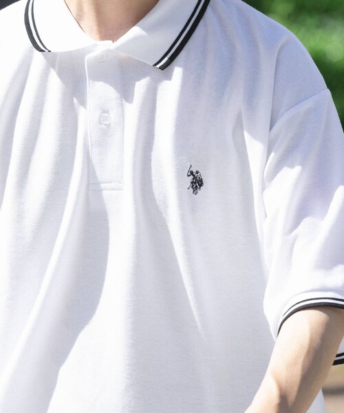 ITEMS URBANRESEARCH（アイテムズ アーバンリサーチ）の「U.S. POLO ASSN　カノコポロシャツ（ポロシャツ・メンズ・WHITE/BLACK/BLUE・M/L）」の5枚目の写真