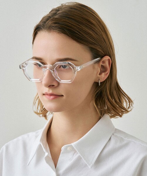 SENSE OF PLACE by URBAN RESEARCH（センスオブプレイスバイアーバンリサーチ）の「NUEF　nuef0132（メガネ・レディース・CLEAR/BRN×CLEAR・One）」の14枚目の写真