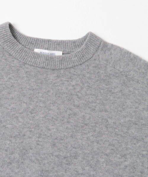 URBAN RESEARCH Sonny Label（アーバンリサーチサニーレーベル）の「フラッフィータッチクルーネックニットプルオーバー（ニット/セーター・レディース・杢グレー/ミント/ブラック・FREE）」の22枚目の写真