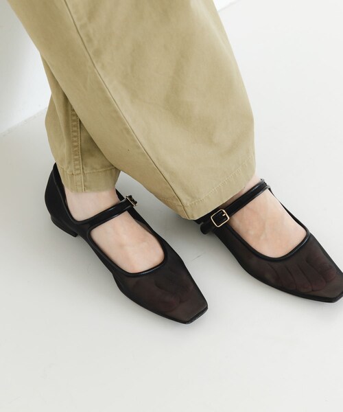 URBAN RESEARCH(アーバンリサーチ)の「シアーメリージェーンフラットシューズ(パンプス・レディース・BLACK/BEIGE・23.5/24/24.5/25)」の8枚目の写真