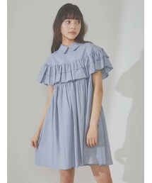 merry jenny | Wフリルケープミニワンピース(ワンピース)
