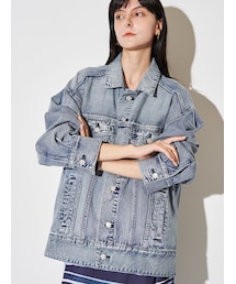 ELENDEEK | BACK FORM LOOSE DENIM JK(デニムジャケット)