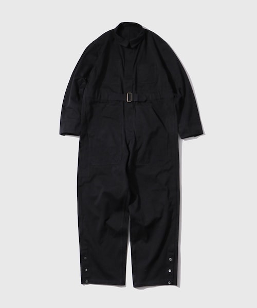 ADAM ET ROPE'(アダムエロペ)の「【NEAT/ニート】Cotton West Point Jump Suit(つなぎ/オールインワン・メンズ・ブラック・L)」の1枚目の写真