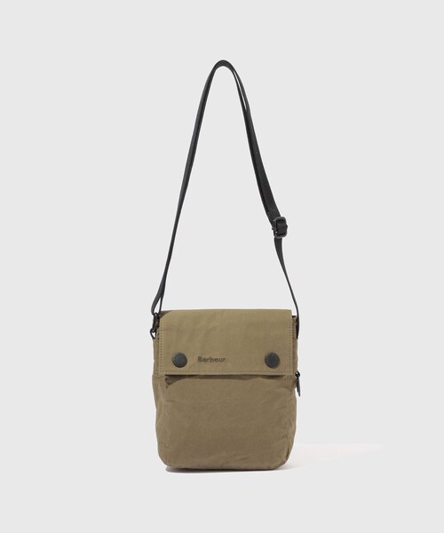ADAM ET ROPE'(アダムエロペ)の「《別注》【Barbour/バブアー】EX TRANSPORT CROSSBODY BAG(ショルダーバッグ・メンズ・ブラック/カーキ・F)」の2枚目の写真