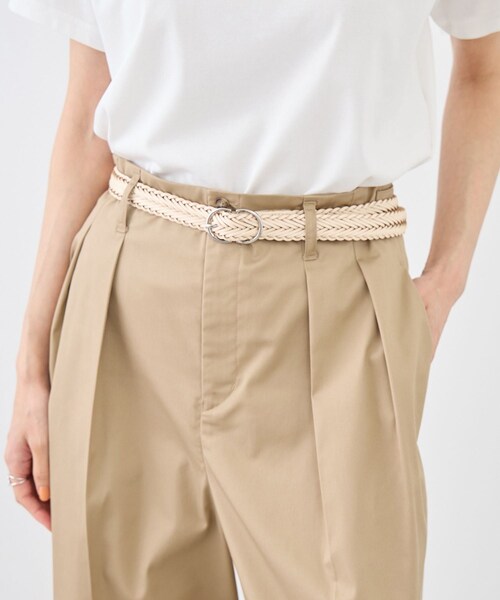 ROPE' PICNIC(ロペピクニック)の「22mmボンデッドレザーファイバーメッシュベルト(ベルト・レディース・ブラック/キナリ/ブラウン・F)」の8枚目の写真