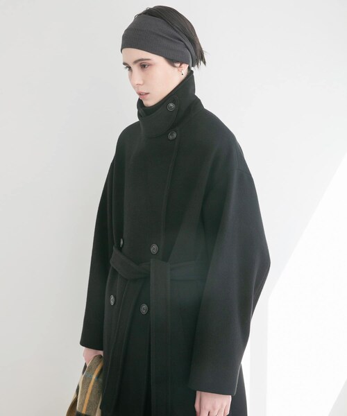 URBAN RESEARCH（アーバンリサーチ）の「スーパー140ウールチェスターコート（チェスターコート・レディース・L.BEIGE/D.GREEN/BLACK・36/38）」の9枚目の写真