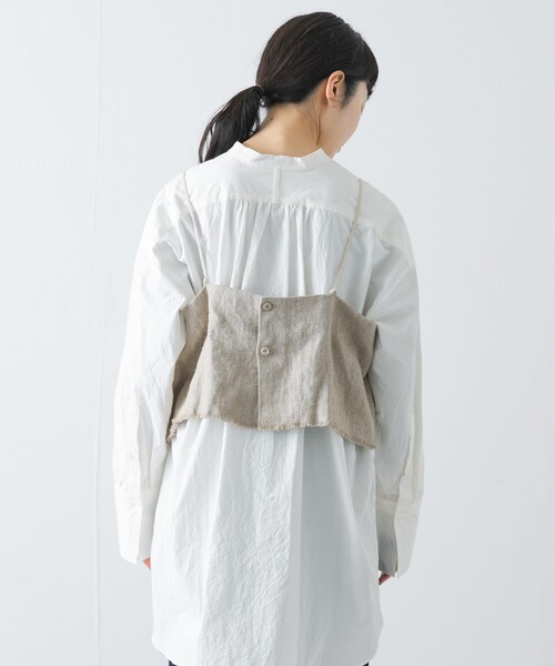 かぐれ（カグレ）の「セミウェットリネンキャミソール（その他トップス・レディース・NATURAL・Free）」の3枚目の写真