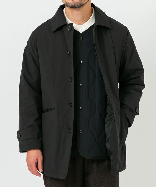 URBAN RESEARCH ROSSO（アーバンリサーチロッソ）の「3WAYステンカラーハーフコート ライナーセット（ステンカラーコート・メンズ・BLACK/CHARCOAL・M/L）」の22枚目の写真