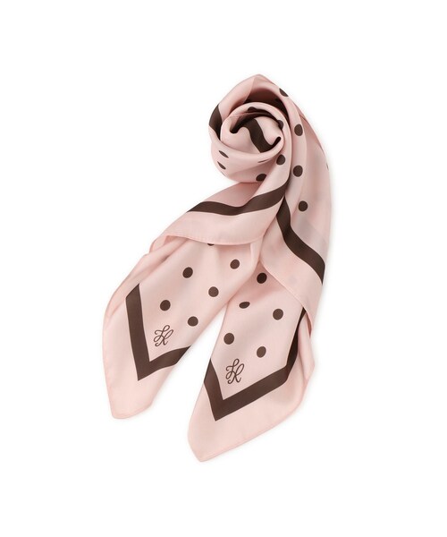 ROPE' PICNIC（ロペピクニック）の「ドット柄スカーフ（バンダナ/スカーフ・レディース・キナリ/ネイビー/ピンク・F）」の17枚目の写真