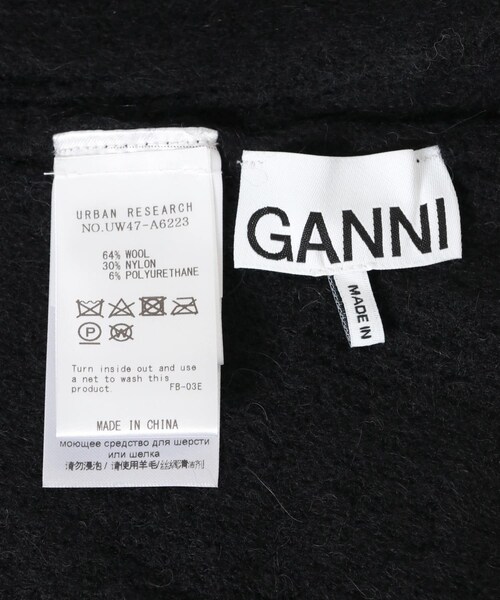 URBAN RESEARCH（アーバンリサーチ）の「GANNI　Soft Wool Balaclava（ニットキャップ/ビーニー・レディース・Black・-）」の9枚目の写真