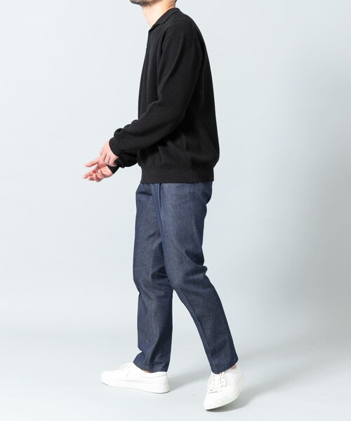 URBAN RESEARCH ROSSO（アーバンリサーチロッソ）の「『WEB限定』変形カノコスキッパーニットポロ（ニット/セーター・メンズ・BLACK/NAVY/LIGHT GRAY・M/L）」の11枚目の写真