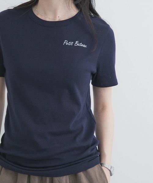 URBAN RESEARCH DOORS(アーバンリサーチドアーズ)の「『別注』PETIT BATEAU×DOORS EMBROIDERYT-SHIRTSCU(Tシャツ/カットソー・レディース・ECUME/BELUGA/SMOKING・S/M)」の15枚目の写真