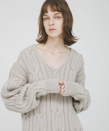 LAATO | big cable knit(ニット/セーター)