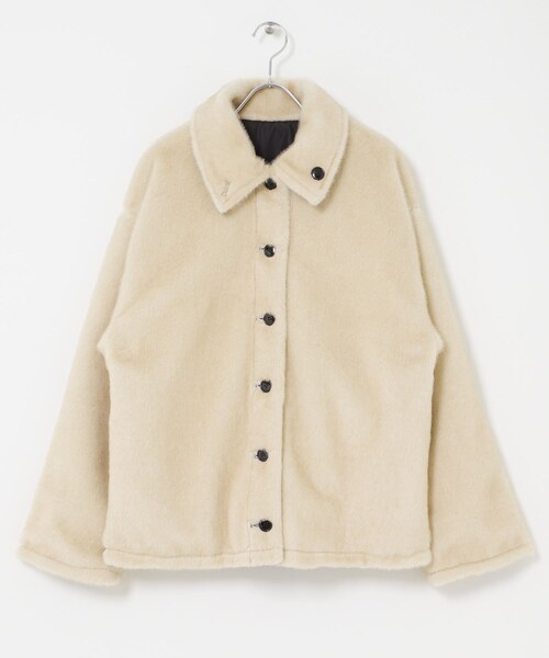 THE GOODLAND MARKET（ザグッドランドマーケット）の「&her　Reversible Fur Blouson（テーラードジャケット・レディース・BLACK/BROWN・Free）」の11枚目の写真