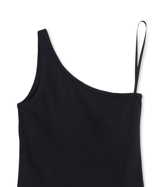 ADAM ET ROPE'（アダムエロペ）の「シルク混ワンショルタンクトップ（タンクトップ・レディース・ブラック/ダークブラウン系/ブルー系・F）」の18枚目の写真