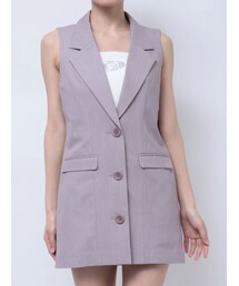 GYDA | ノースリーブジャケット【SETUP着用可】(ノーカラージャケット)