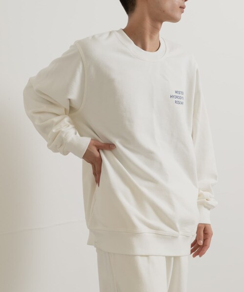 THE GOODLAND MARKET（ザグッドランドマーケット）の「Western Hydrodynamic Research　WORKER SWEAT CREW（スウェット・メンズ・15IVORY/40NAVY/01BLACK・M/XL）」の8枚目の写真