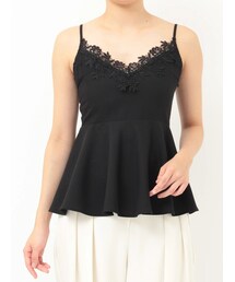 LAGUNAMOON（ラグナムーン）の「レースネックペプラムキャミソール（キャミソール）」