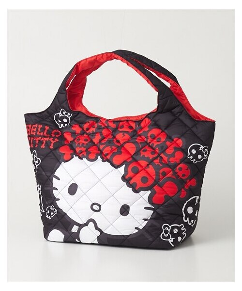 nissen（ニッセン）の「キティキルティングトートバッグ（Ａ４対応）（トートバッグ・メンズ・ブラック/リボン/パンダ/ブリティッシュ・Y）」の5枚目の写真