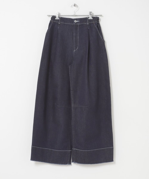 THE GOODLAND MARKET(ザグッドランドマーケット)の「cwtch ORGANIC DENIM WIDEPANTS(デニムパンツ・レディース・ONE WASH・1/2)」の1枚目の写真