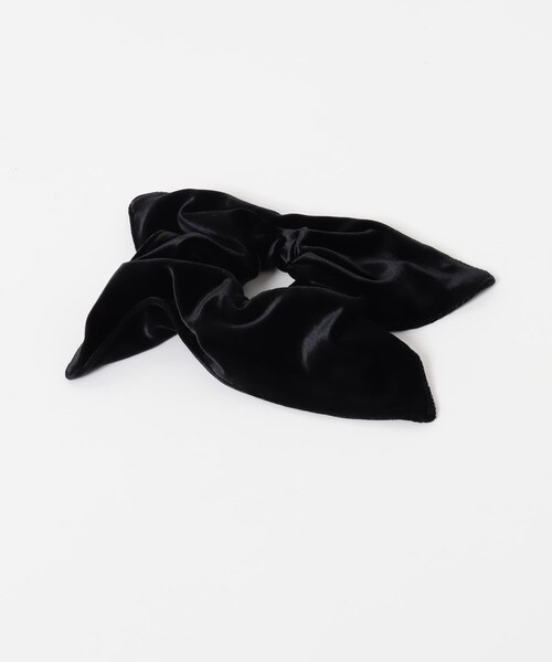 KBF（ケイビーエフ）の「スクエアベロアシュシュ（ヘアゴム・レディース・BROWN/BLACK・One）」の7枚目の写真