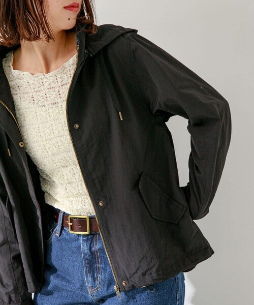 URBAN RESEARCH Sonny Label（アーバンリサーチサニーレーベル）の「撥水マウンテンパーカー（マウンテンパーカー・レディース・オフ/ブラック/ベージュ/カーキ・36/38/40）」の2枚目の写真