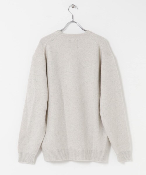 URBAN RESEARCH DOORS（アーバンリサーチドアーズ）の「ハミルトンウールクルーネックニット（ニット/セーター・メンズ・OFF/SAGE GREEN/MIX BROWN/BLACK・M/L/XL）」の14枚目の写真