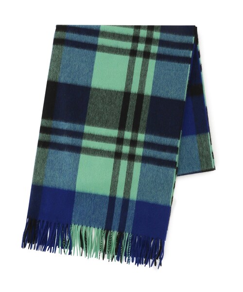 ADAM ET ROPE'（アダムエロペ）の「【公式サイト限定】【Joshua Ellis（ジョシュアエリス）】カシミヤチェックストール（ストール/ショール・レディース・グリーン/ダークブラウン/レッド・F）」の17枚目の写真