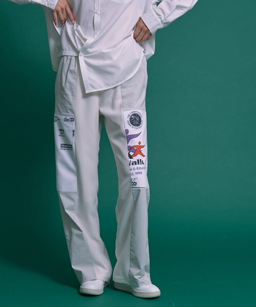 THE GOODLAND MARKET（ザグッドランドマーケット）の「SREU　Swiching PANTS（その他パンツ・レディース・IVORY2/IVORY1/BLACK1/BLACK2・L/S）」の7枚目の写真