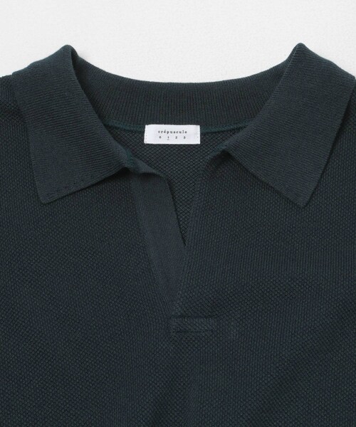 URBAN RESEARCH（アーバンリサーチ）の「crepuscule　Co/Ra Moss Stitch Skipper（ニット/セーター・メンズ・D.GREEN/H GRAY/BLACK・1/2）」の18枚目の写真