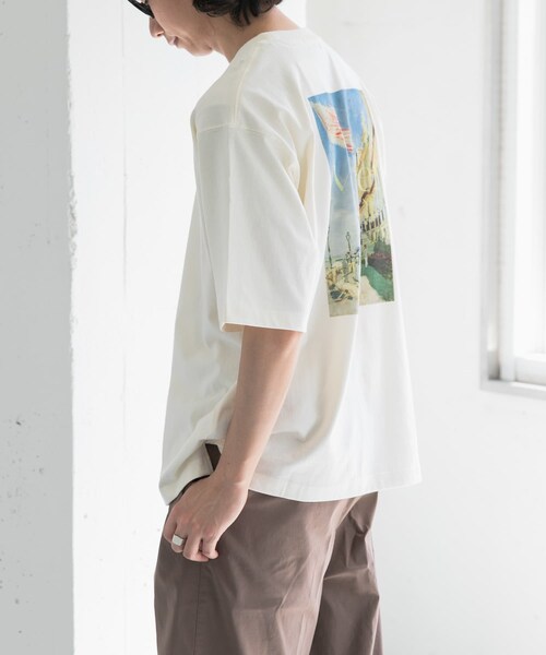 URBAN RESEARCH DOORS(アーバンリサーチドアーズ)の「FORK&SPOON Monet art t-shirts(Tシャツ/カットソー・メンズ・OFF/NAVY・4/5)」の8枚目の写真