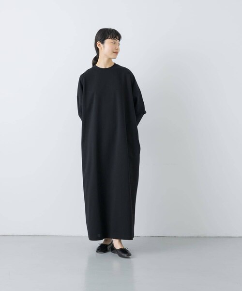 かぐれ（カグレ）の「『2サイズ展開』コットンポンチワイドワンピース（ワンピース・レディース・BLACK/NAVY・0/1）」の11枚目の写真