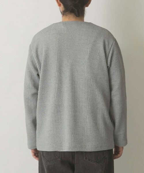 ITEMS URBANRESEARCH（アイテムズ アーバンリサーチ）の「ジオメジャカード カットソーカーディガン（カーディガン/ボレロ・メンズ・GRY/D.BLU/BLK・M/L）」の13枚目の写真