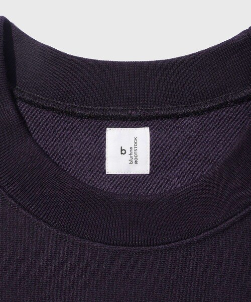 ADAM ET ROPE'（アダムエロペ）の「【blurhmsROOTSTOCK】Soft&Hard Sweat Crew-Neck P/O（スウェット・メンズ・ライトグレー/パープル・2/3）」の10枚目の写真