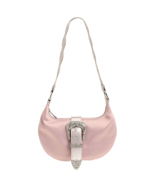 EVRIS（エヴリス）の「バックルデザインナイロンショルダーBAG（ショルダーバッグ・レディース・ホワイト/ブラック/ピンク・F）」の3枚目の写真