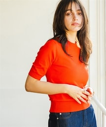 Maison INNESS | ＜2月20日午前11時販売開始＞ハイゲージコンパクト 5分袖リュクスニット(ニット/セーター)