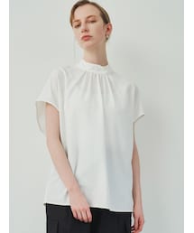 ELENDEEK | STAND COLOR BL(シャツ/ブラウス)