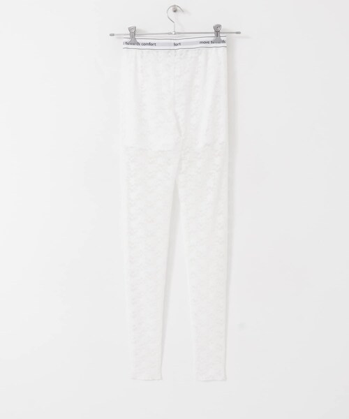 URBAN RESEARCH（アーバンリサーチ）の「ambiguous　Lace Long Leggings（レギンス/スパッツ・レディース・WHITE/BLACK・FREE）」の21枚目の写真