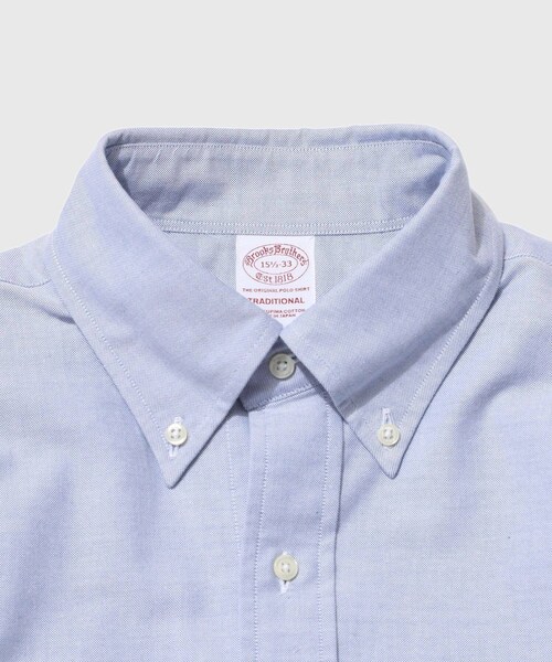 ADAM ET ROPE'(アダムエロペ)の「【Brooks Brothers/ブルックスブラザーズ】BBJ EX WHS DS OG SPMCON OX PBD TRAD SLD(シャツ/ブラウス・メンズ・ホワイト/サックス・L/M/S/XL)」の10枚目の写真