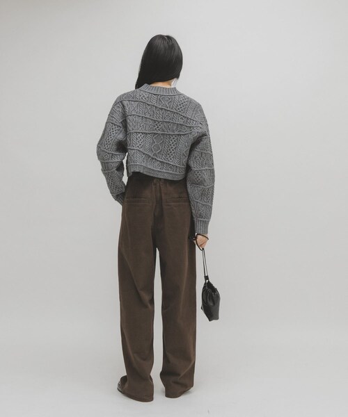 KBF（ケイビーエフ）の「フリルウエストツイルパンツ（その他パンツ・レディース・BEIGE/GRAY/BROWN・One）」の22枚目の写真