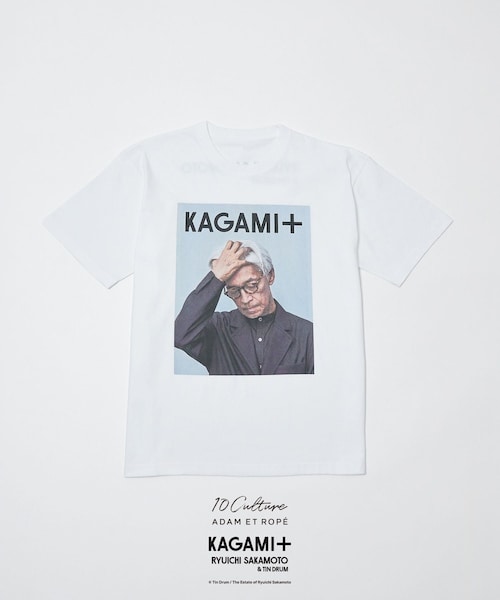ADAM ET ROPE'(アダムエロペ)の「【KAGAMI+ Ryuichi Sakamoto × 10Culture / ADAM ET ROPE'】KAGAMI+ PHOTO TEE(Tシャツ/カットソー・レディース・ブラック/ブラック系/ホワイト/ホワイト系・L/M/XL)」の5枚目の写真