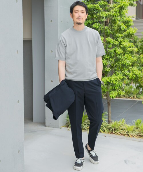 URBAN RESEARCH DOORS(アーバンリサーチドアーズ)の「LIFE STYLE TAILOR ハイゲージクルーネック半袖ニット(シャツ/ブラウス・メンズ・IVORY/NAVY/GREEN/BLUE GRAY・M/L)」の12枚目の写真